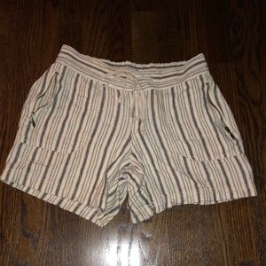flowy linen shorts